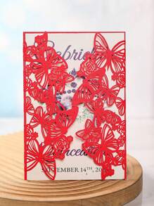 10 piezas/250g Tarjetas de invitación metálicas brillantes para boda, decoración de fiesta de cumpleaños, tarjetas de felicitación personalizadas con brillo (sin incluir tarjeta interior ni sobres)