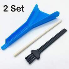 2 Set Pre Rolled Cones Cone Loader Funnel Tool For King Size Cones Rolling Papers Prerolled With Tips Packing Stick Cigarette Prerolls Packer | Grinder Brush Cleaner For Herb Grinders | Smoking Accessaries Set - Nhiều màu - Xem 9