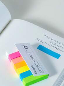 800pcs/Box Note Pads, Index Tabs, Reading Markers, Highlighters, Self-Adhesive Page Flags, Index Stickers, Waterproof Sticky Notes,School Supplies,Back To School