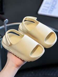 Fashionable And Minimalist Children's Sandals With EVA Soft Sole Suitable For Boys And Girls Beach Shoes And River Tracing Shoes - Beige - View 3