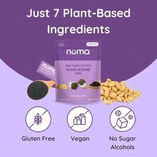 Mini Peanut Butter Black Sesame Bars Vegan Low Sugar High Protein Low Calorie  Gluten Free Crunchy Plant Based Snack 3 Bags With 10 Individually Wrapped Pieces - Đậu phộngBơĐenMè - Xem 5