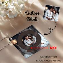 客製化 NFC 迷你 CD 鑰匙圈，個性化復古音樂專輯吊飾，創意 Spotify 風格裝飾品，理想的聖誕節客製化禮物 - 多色2 - 查看 14