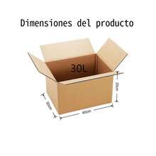 Brown Corrugated Cardboard Box (Pack Of 12) – 5 Sizes Available – Heavy-Duty Packaging For Shipping And Moving – Made In Spain - Caja 30L (40x30x25cm) 12 Piezas - 查看 2