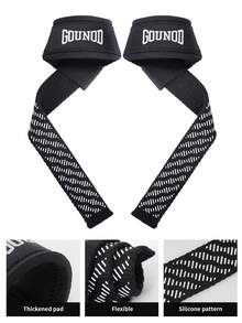 GOUNOD 1 Pair Adjustable Weight Lifting Wrist Straps Bodybuilding Powerlifting Strength Training Deadlifts Straps Gym Accessories - Multicolor - View 33