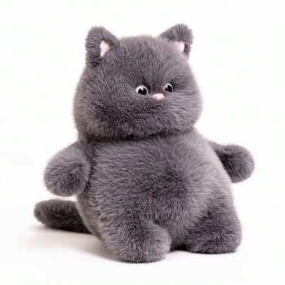 1pc Newest 2025 Popular Cute Plush Kitten Cat Doll Doll, Super Adorable Cat Stuffed Animal, Great Birthday, Easter, Valentine's Day Gift For Girls