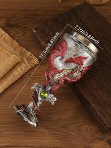 Stainless Steel Dragon Warrior Goblet - Perfect For Halloween And Christmas, Elegant Tabletop Decor, Reusable And Insulated, Ideal For Christmas, Thanksgiving - Multicolor - View 10