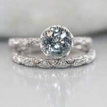 2pcs Women Fashion Ring Set, Luxury Delicate Zinc Alloy Cubic Zirconia Ring, Suitable For Valentine's Day, Vacation, Commute, Date, Party, Wedding, Engagement, Gift For Wife, Girlfriend, Mother, Birthday, Anniversary, New Year