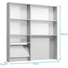 Miroytengo Estantería modular multifunción 120 cm de cocina EKO mueble color gris aluminio moderno - Blanco - Ver 6