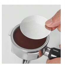 Espresso Puck Screen Coffee Filter 51mm 53.5mm 58.5mm Reusable Holder 0.2mm For 51mm 54mm 58mm Portafilter Barista Accessories - Silver - View 1
