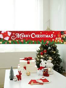 1 pezzo Striscione di Natale alla moda 2025 con 3 dimensioni (Tromba/Media/Grande), motivo di Babbo Natale, pupazzo di neve e bastoncino di zucchero, decorazione per esterni/interni resistente per cortile/giardino/portico/prato, perfetto per forniture per feste di Natale e decorazione estetica per stanza/dormitorio/camera da letto/casa