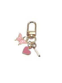 Item indispensável para o verão - Chaveiro com letra em formato de coração e borboleta rosa, com iniciais e mensagem de presente / Carta de amor | Acessório de chaveiro de coração | Pingente de bolsa personalizado | Presente, chaveiro, acessórios exclusivos para celular, design simples, presente para amigos, família, namoradas, acessórios para atividades ao ar livre, acessórios para festas, presentes, lembranças, pingente de bolsa feminina, pingente de carro, presente para meninas, presente personalizado para casamento na praia, presente ideal para madrinhas