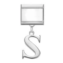 1 Stück Buchstaben Elemente DIY kreatives Accessoire Schmuck, modisches Anhänger Design personalisierbar DIY Armband Halskette Ring Fußkettchen, vielseitig, filigran, süß, modulares Armband