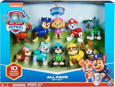 Spin Master ​ 10th Anniversary Action Figures Gift Set - 10-Pack All Paws Puppies Collectibles (3+)​​