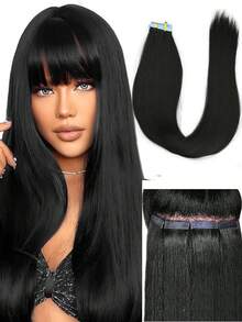 20pcs Tape In Hair Extensions Synthetic Hair 24 Inches 35g/Pack Straight Hair Extensions