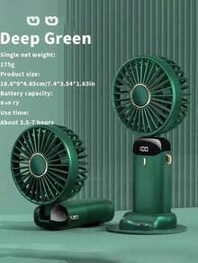 1pc Mini Handheld USB Fan, Unisex Summer Essential, Foldable 5-Blade Design With Lanyard And Stand, 5 Wind Speeds, Low Noise, Portable For Outdoor Travel, Beach, Sports, Office, School, Party,Spring Summer Picks,Brides Maid Gifts,Room,Bedroom Decor,Beach,Travel,For Men,For Women,Vacation,Cute Stuff - Multicolor - View 13