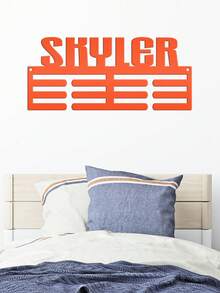 Perchero personalizado para medallas, Soporte metálico personalizado para cintas de medallas deportivas, Ideas de regalos únicos, Estante personalizado para exhibir medallas, Regalo de cumpleaños o Navidad - Multicolor - Ver 4