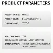 Auriculares intrauditivos invisibles - Estuche de carga mini, llamadas de alta definición, adecuado para negocios y deportes - Multicolor - Ver 9