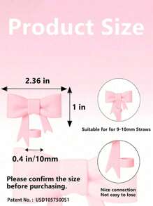 Conjunto de Marcador de Copo com Laço de Silicone e Letra Coração Borboleta, Serve para Copos de 30-40 Oz, Diâmetro da Palha de 9-10mm, Copos de Vidro com Alça, Decoração Fofa de Borboleta Rosa, Copo 40oz/30oz, Capa de Palha de Silicone, Brindes com Encantos de Chaveiro