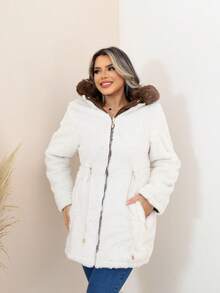 Double-Faced Fur Parka - Rỉ Nâu - Xem 2