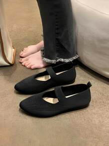 1 Pair Women's Casual Flat Shoes, Soft Sole Fashion Sneakers, Slip On Lightweight Breathable Versatile Sneakers, Suitable For Spring, Summer, Fall