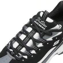 Skechers Giày thể thao thiết kế hình gấu trúc thường ngày cho nữ, giày thể thao ngoài trời nhẹ, đi lại hàng ngày, giày thể thao thoải mái, giày đi chơi 150241-BKWG - Đen/Trắng/Xám - Xem 7
