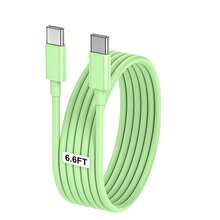 USB C 转 Type C 快速充电线 3.3 英尺/6.6 英尺/10 英尺，Type C 转 C 手机数据线兼容 17/16/15/Pro/Pro Max 快速充电，Type C 车载充电线兼容三星 Galaxy S25/S24/S23/S22/S21/S20 以及更多 USB C 设备 - 彩色 - 查看 20