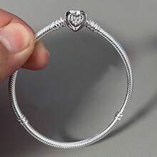 全新设计圆珠蛇骨手链，适合 925 纯银 DIY 手镯，时尚优雅的女士生日婚礼珠宝