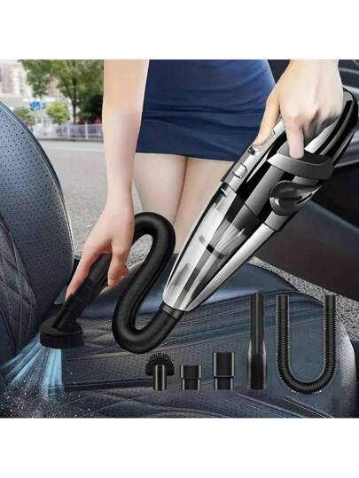 Mini Portable Car Stofzuiger Cordless,Small held Quick Cleaning,H Held Vacuuming,Cordless Rechargeable Home Office Travel Cleaning, Accessories