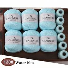 6 Stück weiches & warmes Garn für DIY Häkelmützen und -schals, 300g + 120g Gesamtgewicht