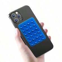 SONH 1pc Silicone Sucker Phone Holder Pad, 24pcs Mini Suction Cups, Universal Anti-Slip Grip, Waterproof, Multifunctional Phone Accessory Fits All Models Compatible With IPhone, Android Phone, Gift For Birthday, Family, Friends Phone Stand, Phone Accessories - Multicolor - View 4