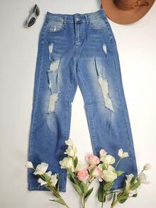 Pantalones vaqueros de mujer estilo vintage lavado de otoño e invierno, jeans ajustados de mujer de otoño, jeans de vuelta al colegio