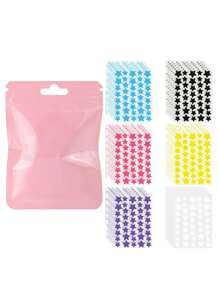 960/480/240/40pcs-Cartoon Facial Cover Colored Stickers,Hydrogel Patch, Essential For Taking Photos, Star Decoration Stickers,Can Be Used To Hide Acne And Other Blemishes Easy To Peel Off, Suitable For Various Parties, Get-Togethers And Fun Activities,Makeup,Cheap,Room Decor,Vanity,Travel,Bedroom,Makeup Accessories