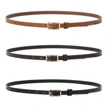 3pcs/1pc Oval Shaped Decorative Buckle,Fashion Versatile,Suitable For Daily Use,Women Suit Belt,Halloween