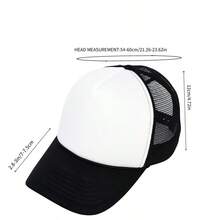 Colorblock Casual Polyester    10 PCS Mixed Color Bulk Sublimation Blanks Baseball Caps | Polyester Mesh Trucker Hats For Adults - 10 PCS MIXED - 查看 2