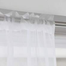 Window White Sheer Curtains 84 Inches Long 2 Panels Sheer White Curtain Clear Basic Rod Pocket Panel Other Beige Grey Purple Pink 63 72 95 108 Inch Bedroom Living Room Yard Kitchen