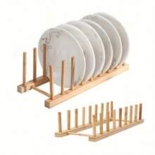 Égouttoir à vaisselle détachable Organisateur de rangement de cuisine - Étagère à assiettes en plastique, support pour couvercles de casseroles, égouttoir à vaisselle pour armoire de maison - Étagère à vaisselle amovible