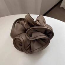 1 elegantă de păr extra mare din satin, elegantă, minimalistă, accesoriu de păr versatil, potrivită pentru zi cu zi, serviciu, călătorii, coadă de cal, coc, spălare față, machiaj, asortare la modă, elastic de păr, accesorii de păr, elastice de păr