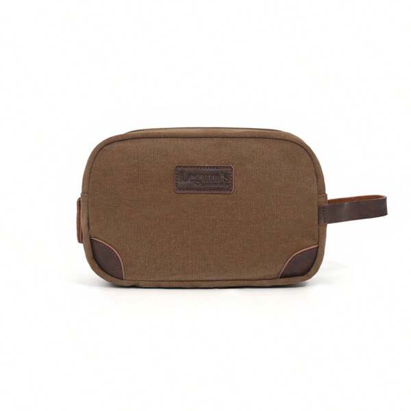Nova Clutch Versátil de Lona, Bolsa Cosmética de Estilo Coreano Fashion Casual, Porta-Moedas e Chaves de Grande Capacidade
