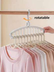 1pc/2pcs/4pcs/6pcs Space Saving Shirt Hangers, Closet Organizers For Coats, Wardrobe Hangers For Clothes, Strong And Compact Design, Easy To Use, Ideal For College Dorms And Small Apartments