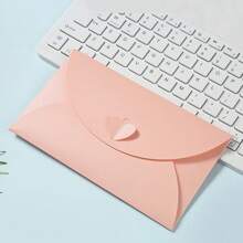 50 Stück Geschenkkarten-Umschläge mit Liebesknopf, verdickte Perlpapier-Umschläge für Karten, Fotos, Hochzeiten, Geburtstage, Geschenkzubehör für Valentinstag, Erntedankfest, Weihnachten, Geburtstagsfeiern, Schulmaterial, Schulanfang