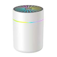 1 pieza Nuevo humidificador de aromaterapia USB con luz de colores, máquina compacta y portátil de 180ml, humidificador de aire para belleza de mujer, para uso en dormitorio, coche, hogar, dormitorio, sin batería, alimentado por USB
