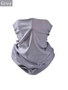 1件装轻便男女通用运动骑行冰丝颈套，透气吸湿运动头带颈部保暖面罩 - 彩色 - 查看 7