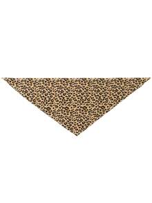 女士头巾 1 件时尚百搭豹纹围巾时尚发饰波西米亚风发带、头巾 - 棕色 - 查看 4