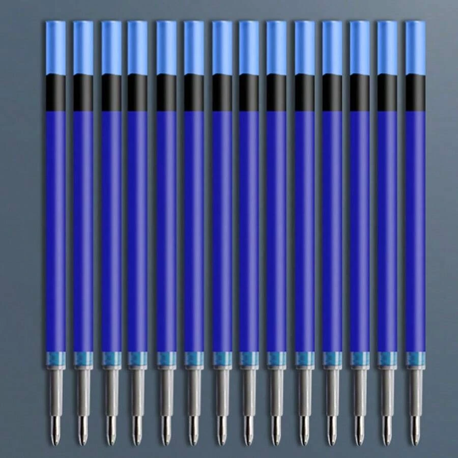 10pcs 0.5mm Blue Erasable Pen Refills, Suitable For Students,School Supplies,Back To School - Blue - View 1