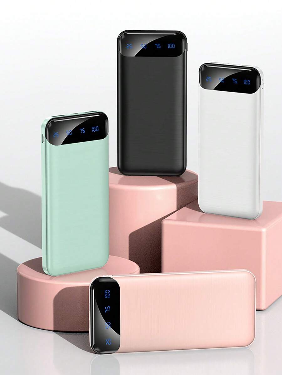 10000mAh High-Performance Powerbank Charger Compatible With Android/Apple Devices, With USB/Type-C/Micro USB Ports, LED Digital Display Screen, Suitable For Anniversary/Birthday/Christmas Gifts, Applicable For Various Phones/Tablets, K8 Outdoor Emergency Backup Battery Portable Power Bank