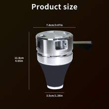 7.8厘米不锈钢水烟碗/水烟壶 – 耐用金属水烟头，适合旅行和居家使用 - 均碼 - 查看 2