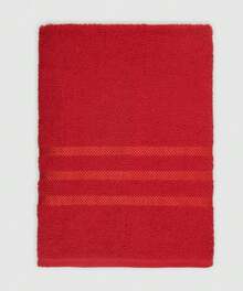 Europa Enxuta 4-Piece Towel Set 100% Cotton - Large Thick - 紅色和粉紅色 - 查看 3