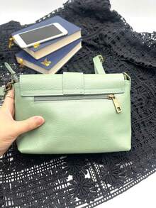 Damska torba biodrowa typu casual, retro saszetka biodrowa z PU, torba podróżna typu outdoor multi-pocket - Zielony 1 - Zobacz 5