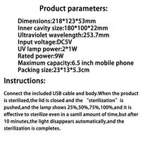 TOEDO Caja esterilizadora de herramientas de uñas UV multifunción, caja de esterilización de herramientas de manicura, caja de aromaterapia para herramientas de arte de uñas, herramientas de maquillaje - Multicolor - Ver 8