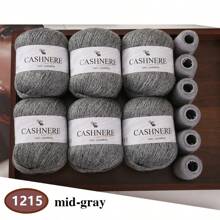 6 Stück weiches & warmes Garn für DIY Häkelmützen und -schals, 300g + 120g Gesamtgewicht